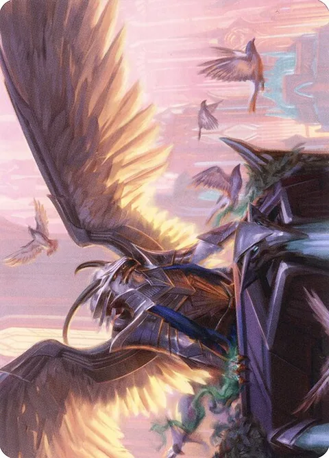 Falco Spara, Pactweaver // Falco Spara, Pactweaver, card 25 from New Capenna Art Series