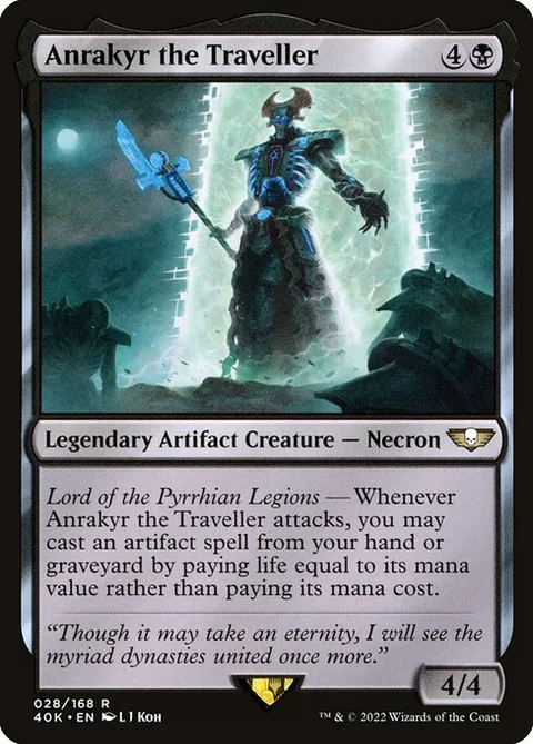 Anrakyr the Traveller, card 28 from Warhammer 40,000 Commander