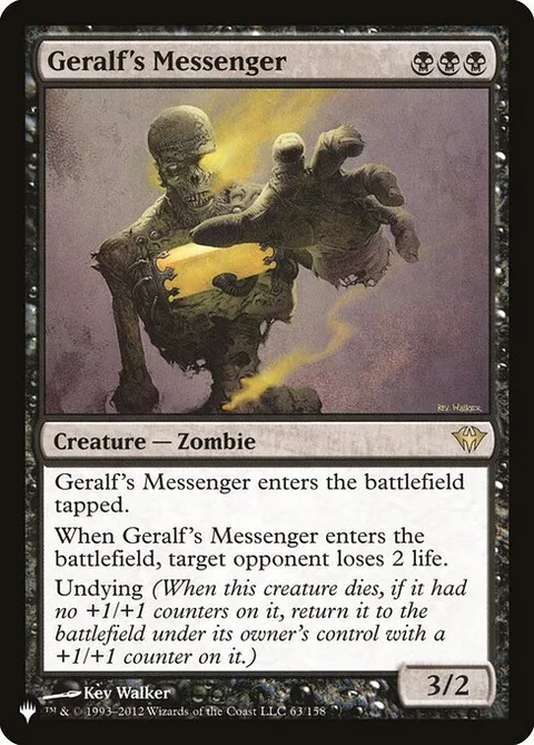 Geralf's Messenger, carte DKA-63 de The List