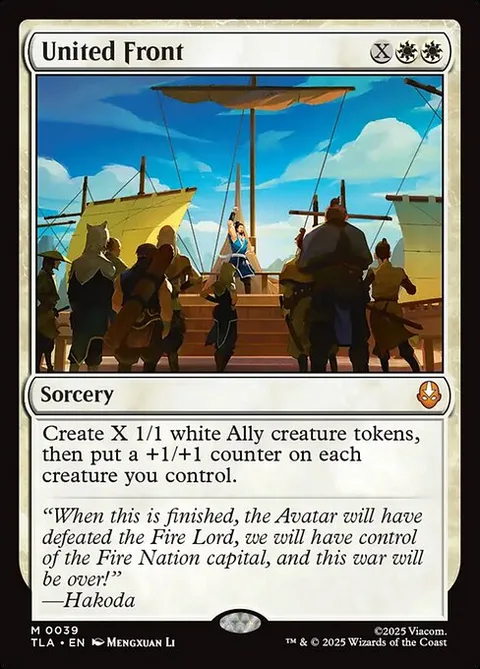 United Front, card 39 from Avatar: The Last Airbender