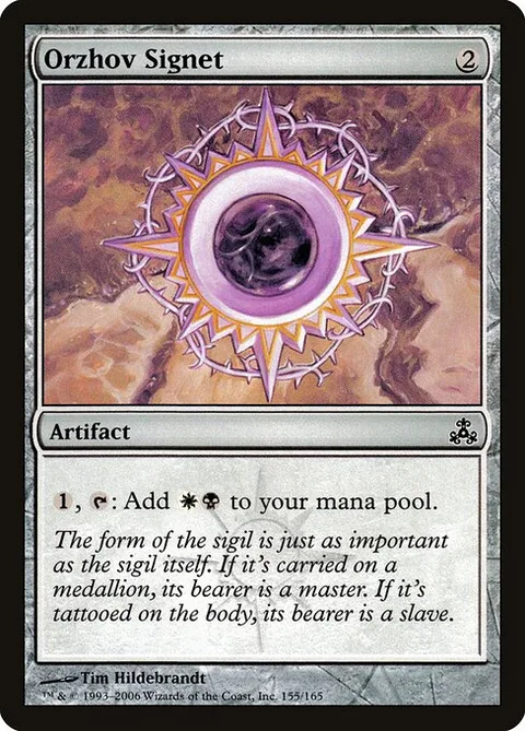 Orzhov Signet, card 155 from Guildpact