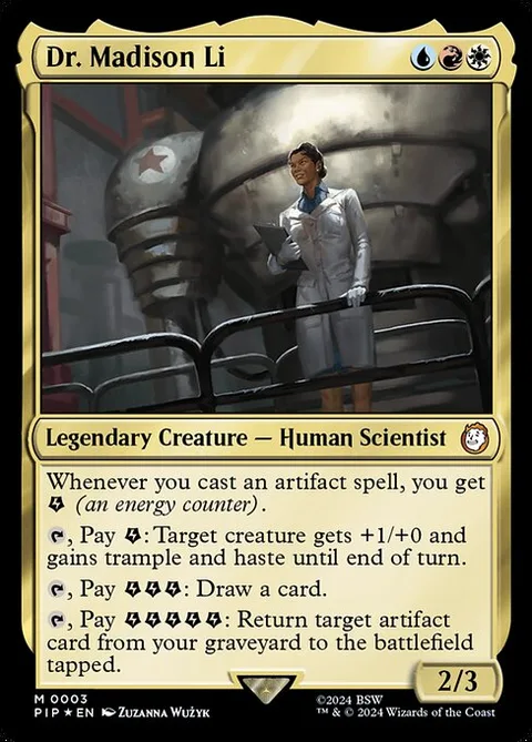 Dr. Madison Li, card 3 from Fallout