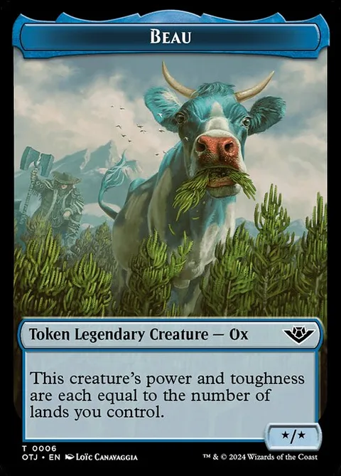 Beau, card 6 from Outlaws of Thunder Junction Tokens