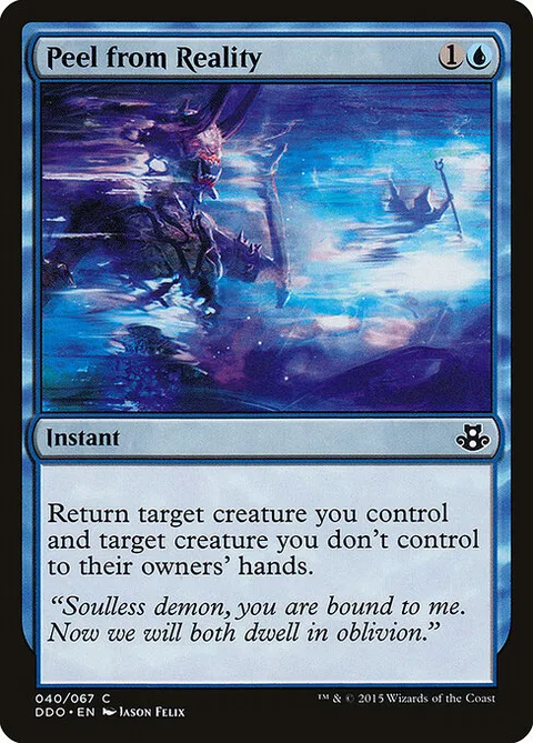 Peel from Reality, card 40 from Duel Decks: Elspeth vs. Kiora