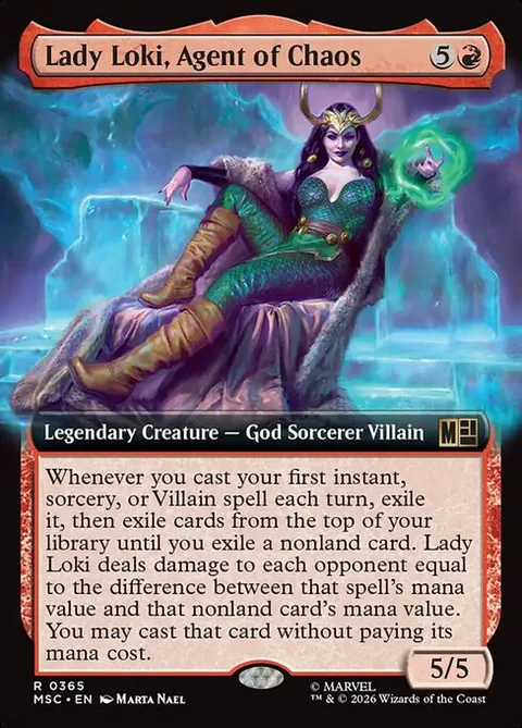 Lady Loki, Agent of Chaos, carte 365 de Marvel Super Heroes Commander