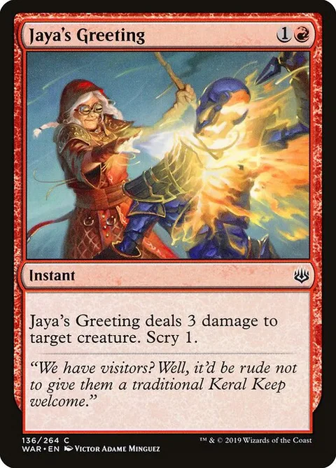 Jaya's Greeting, card 136 from War of the Spark