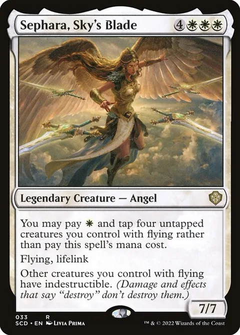 Sephara, Sky's Blade, card 33 from Starter Commander Decks
