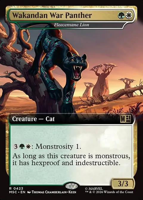Fleecemane Lion, card 423 from Marvel Super Heroes Commander