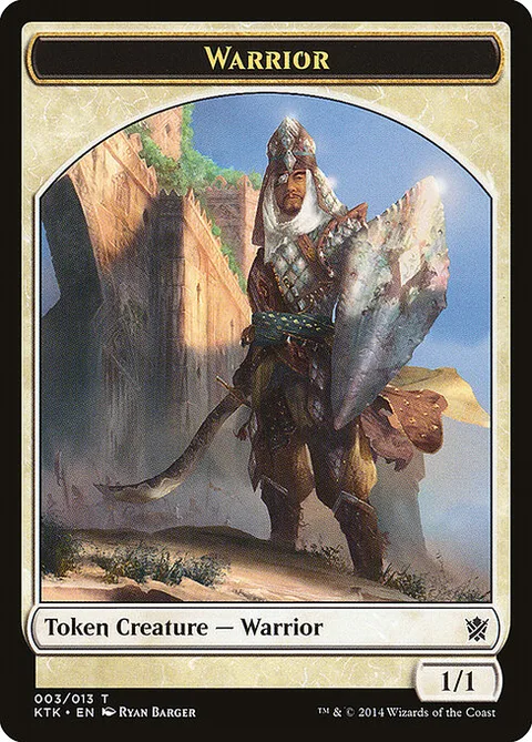 Warrior, carte 3 de Khans of Tarkir Tokens