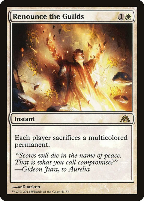 Renounce the Guilds, carte 5 de Dragon's Maze