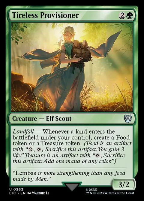 Tireless Provisioner, carte 262 de Tales of Middle-earth Commander