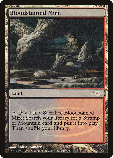 Bloodstained Mire, carte 6 de Judge Gift Cards 2009