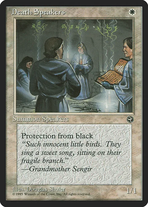 Death Speakers, card 7 from Homelands