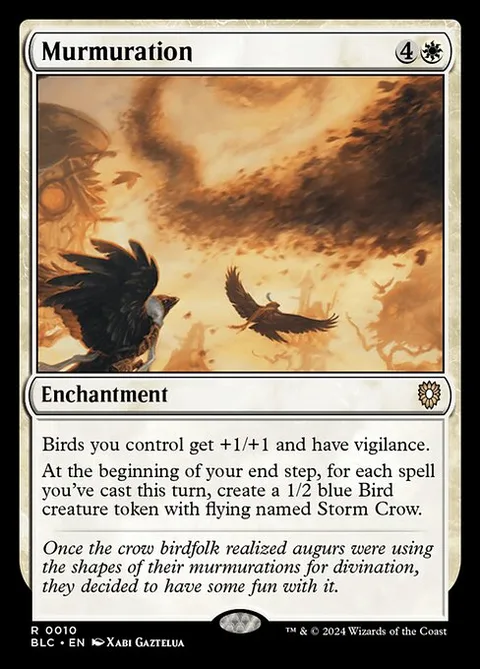 Murmuration, carte 10 de Bloomburrow Commander