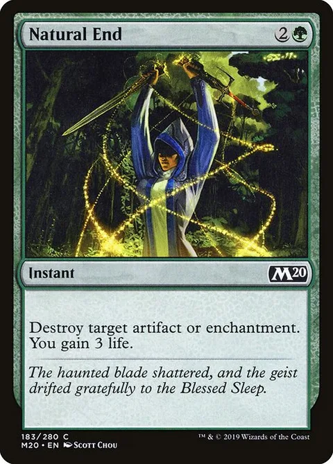 Natural End, card 183 from Core Set 2020