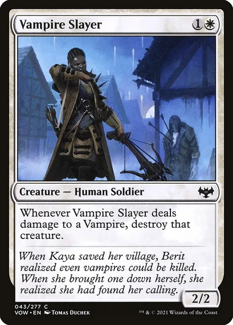 Vampire Slayer, card 43 from Innistrad: Crimson Vow