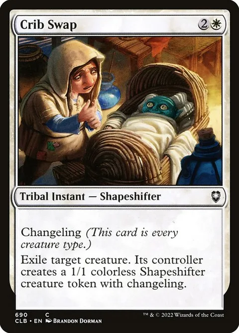 Crib Swap, card 690 from Commander Legends: Battle for Baldur's Gate