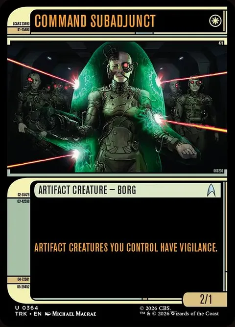 Command Subadjunct, carte 364 de Star Trek