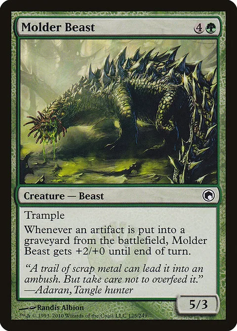 Molder Beast, card 125 from Scars of Mirrodin