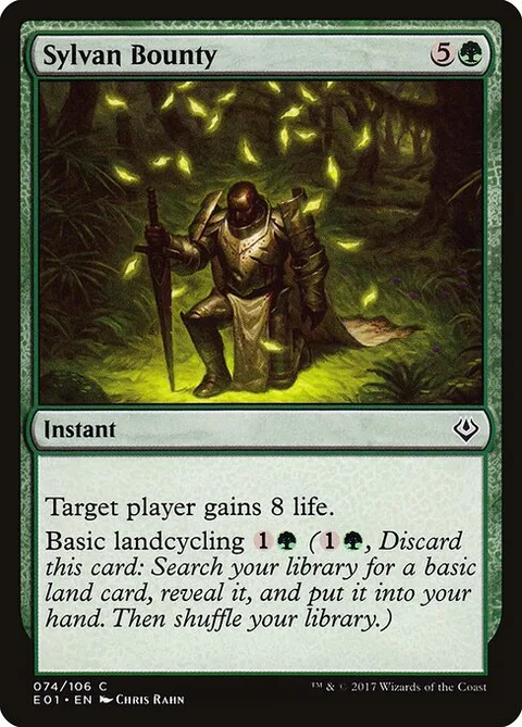 Sylvan Bounty, card 74 from Archenemy: Nicol Bolas