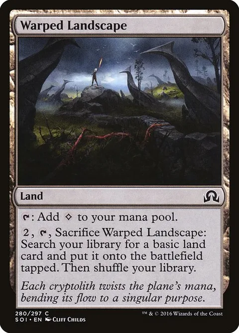 Warped Landscape, card 280 from Shadows over Innistrad