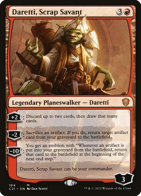 Daretti, Scrap Savant, card 164 from Commander 2021