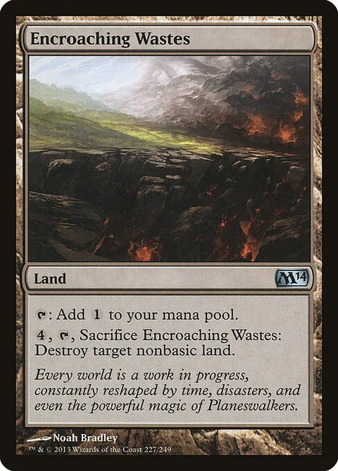 Encroaching Wastes, card 227 from Magic 2014