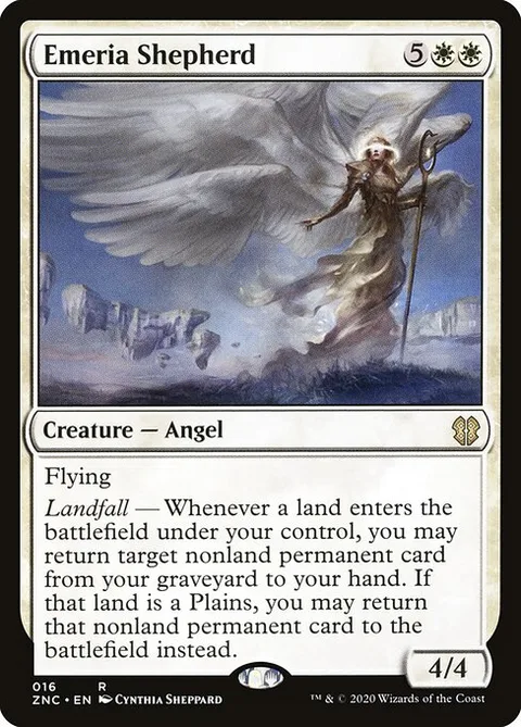 Emeria Shepherd, card 16 from Zendikar Rising Commander