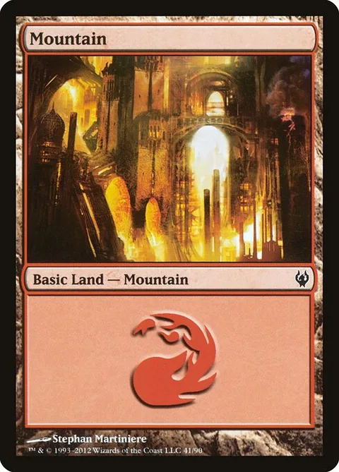 Mountain, card 41 from Duel Decks: Izzet vs. Golgari