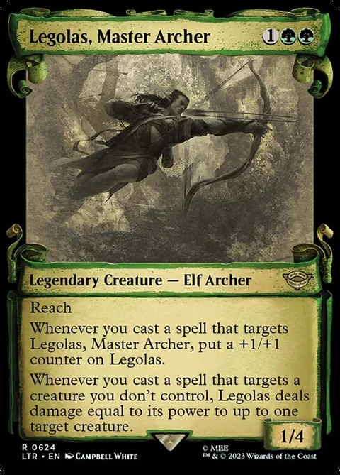 Legolas, Master Archer, card 624 from The Lord of the Rings: Tales of Middle-earth