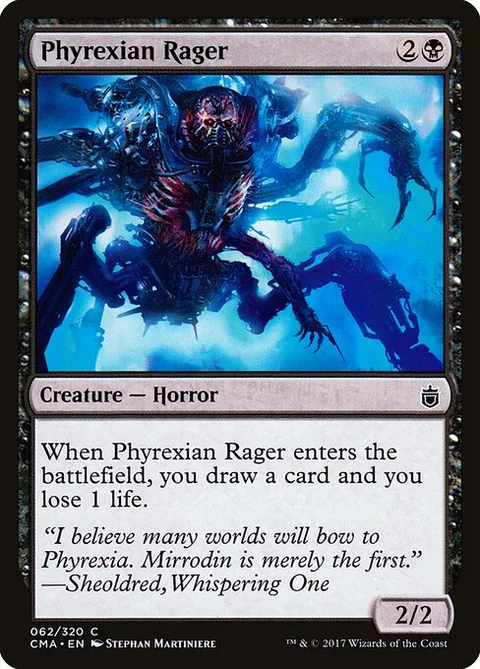 Phyrexian Rager, carte 62 de Commander Anthology