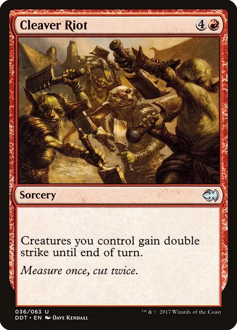 Cleaver Riot, carte 36 de Duel Decks: Merfolk vs. Goblins