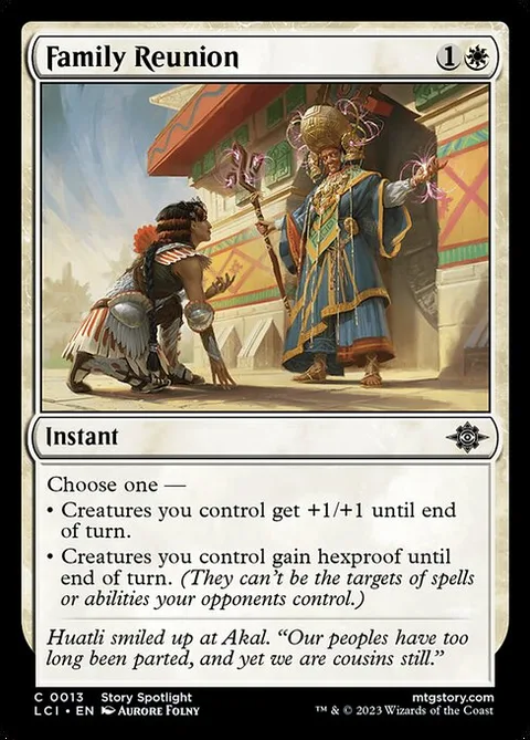 Family Reunion, card 13 from The Lost Caverns of Ixalan