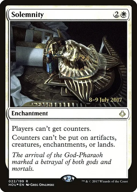 Solemnity, carte 22s de Hour of Devastation Promos