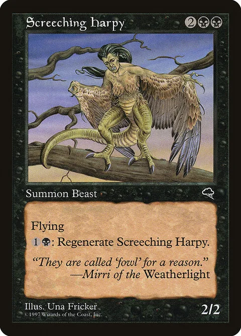 Screeching Harpy, carte 155 de Tempest