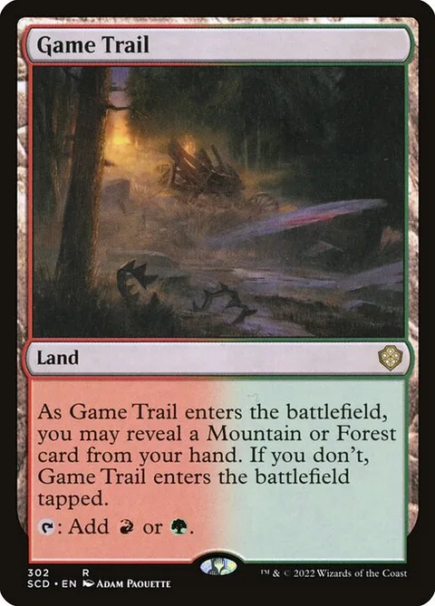 Game Trail, card 302 from Starter Commander Decks