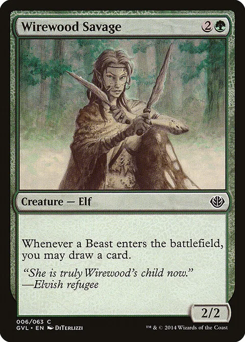 Wirewood Savage, card 6 from Duel Decks Anthology: Garruk vs. Liliana