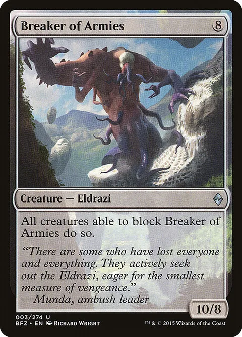 Breaker of Armies, carte 3 de Battle for Zendikar