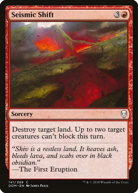Seismic Shift, card 141 from Dominaria