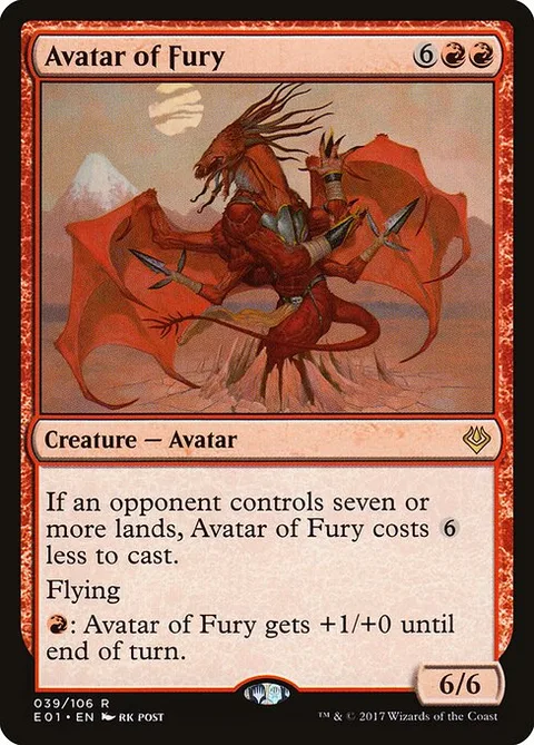 Avatar of Fury, card 39 from Archenemy: Nicol Bolas