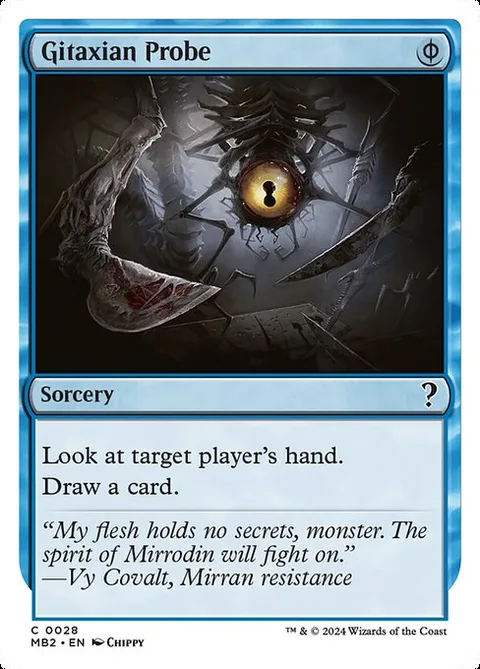 Gitaxian Probe, card 28 from Mystery Booster 2