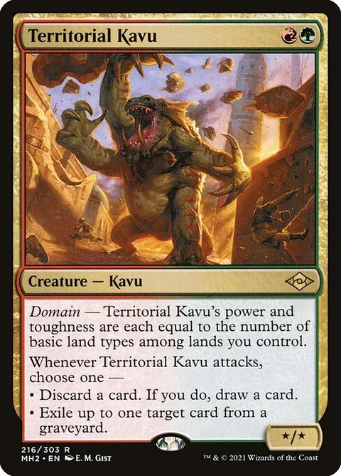 Territorial Kavu, card 216 from Modern Horizons 2