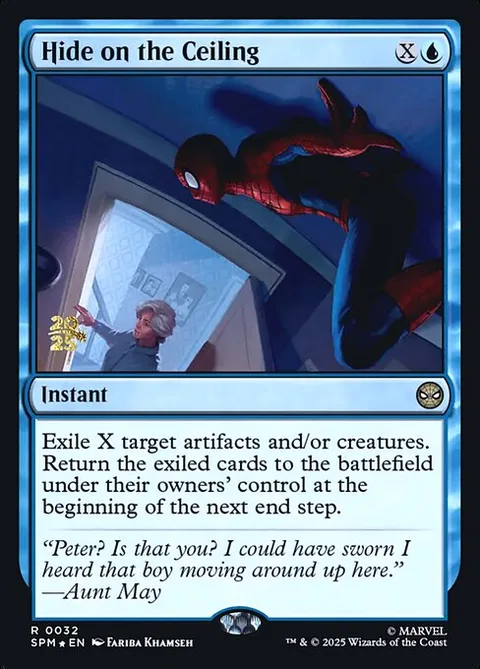 Hide on the Ceiling, card 32s from Marvel's Spider-Man Promos