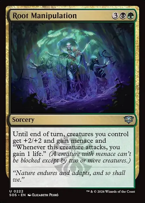 Root Manipulation, card 222 from Secrets of Strixhaven