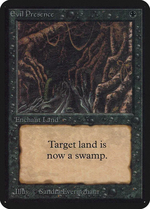 Evil Presence, carte 107 de Limited Edition Alpha