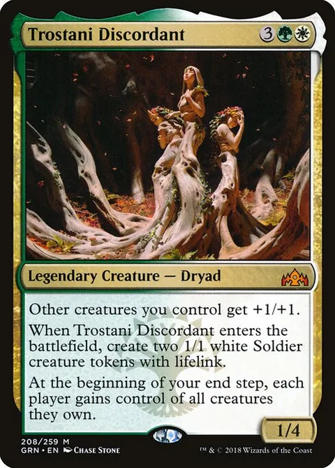 Trostani Discordant, card 208 from Guilds of Ravnica