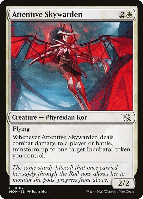 Attentive Skywarden, card 7 from March of the Machine