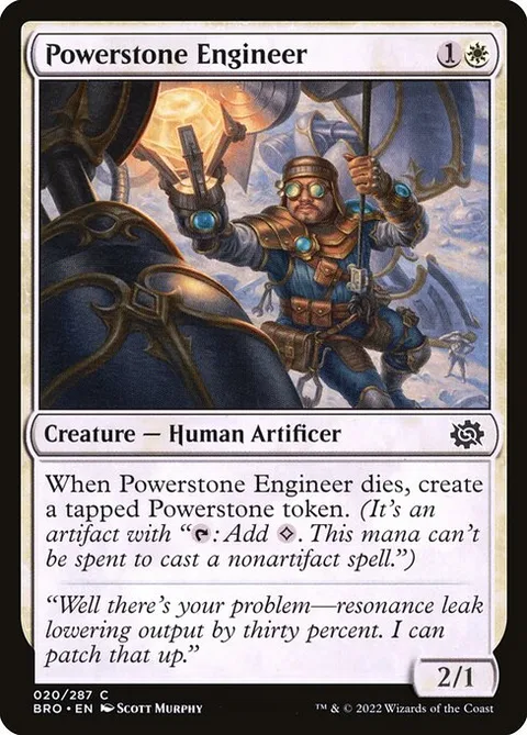 Powerstone Engineer, card 20 from The Brothers' War