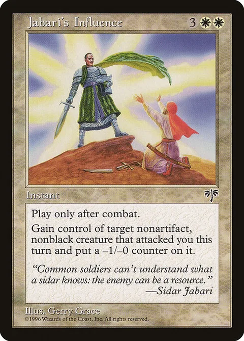 Jabari's Influence, card 24 from Mirage