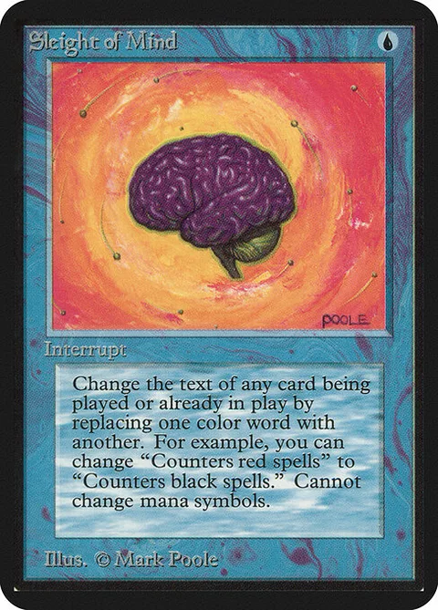 Sleight of Mind, card 78 from Limited Edition Alpha